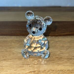 Swarovski Faceted Large Crystal Teddy Bear Figurine